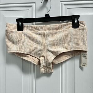 Women's Aerie Crinkle Cheeky Boyshort Bikini Bottom